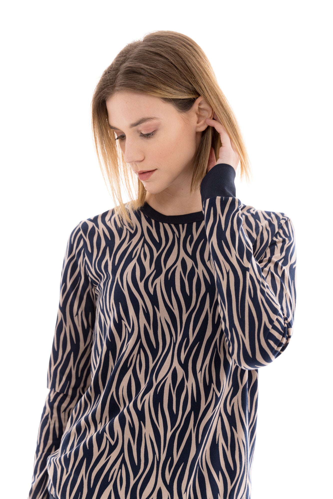 Pink Label - Beige Zebra Pajamas