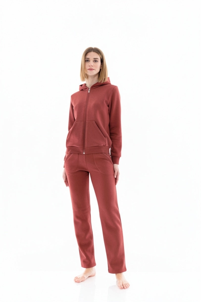 Pink Label - Soft Solid Hooded Tracksuit
