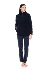Pink Label - Robe Zipper Fleece Fluffy