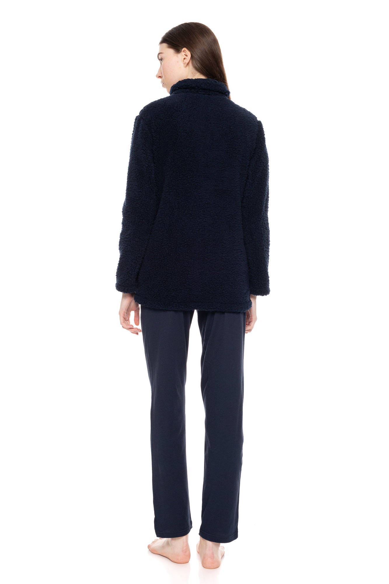 Pink Label - Robe Zipper Fleece Fluffy