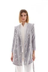 Pink Label - Hooded Fleece Robe Night Sky