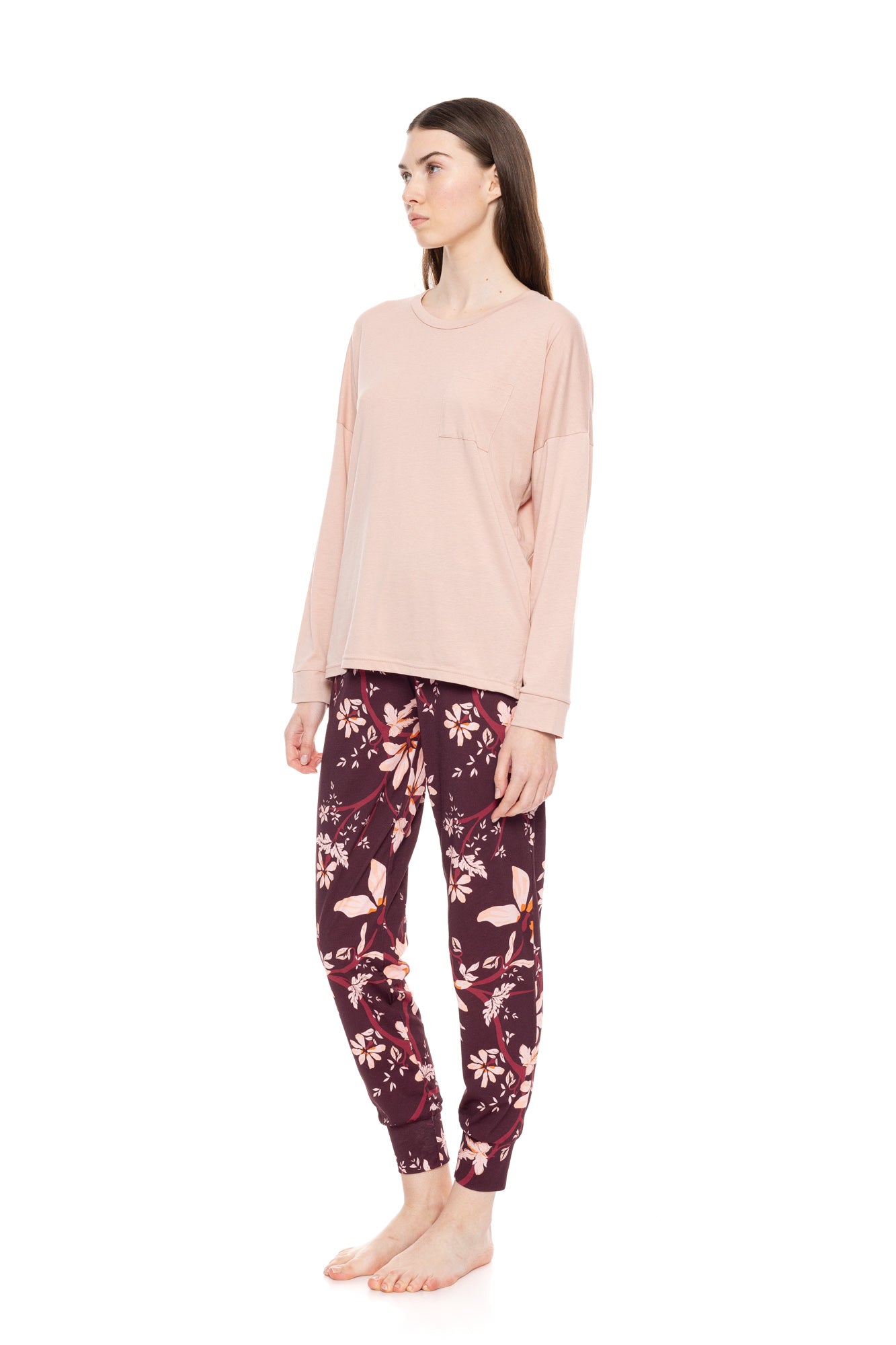 Pink Label - Magenta Flower Pajamas