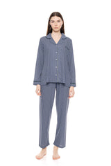 Pink Label - Button-Down Pajamas Midnight Forest