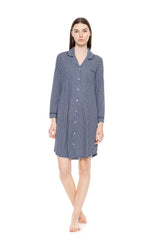 Pink Label - Nightgown Buttoned Midnight Forest