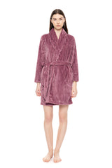 Pink Label - Robe Fleece Stripe