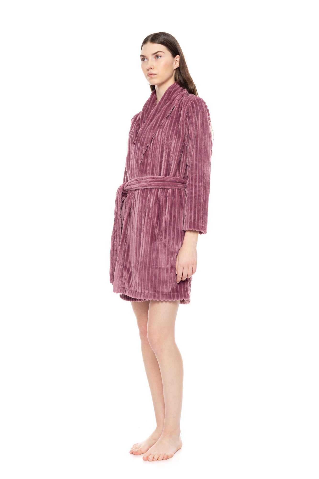 Pink Label - Fleece Stripe Robe