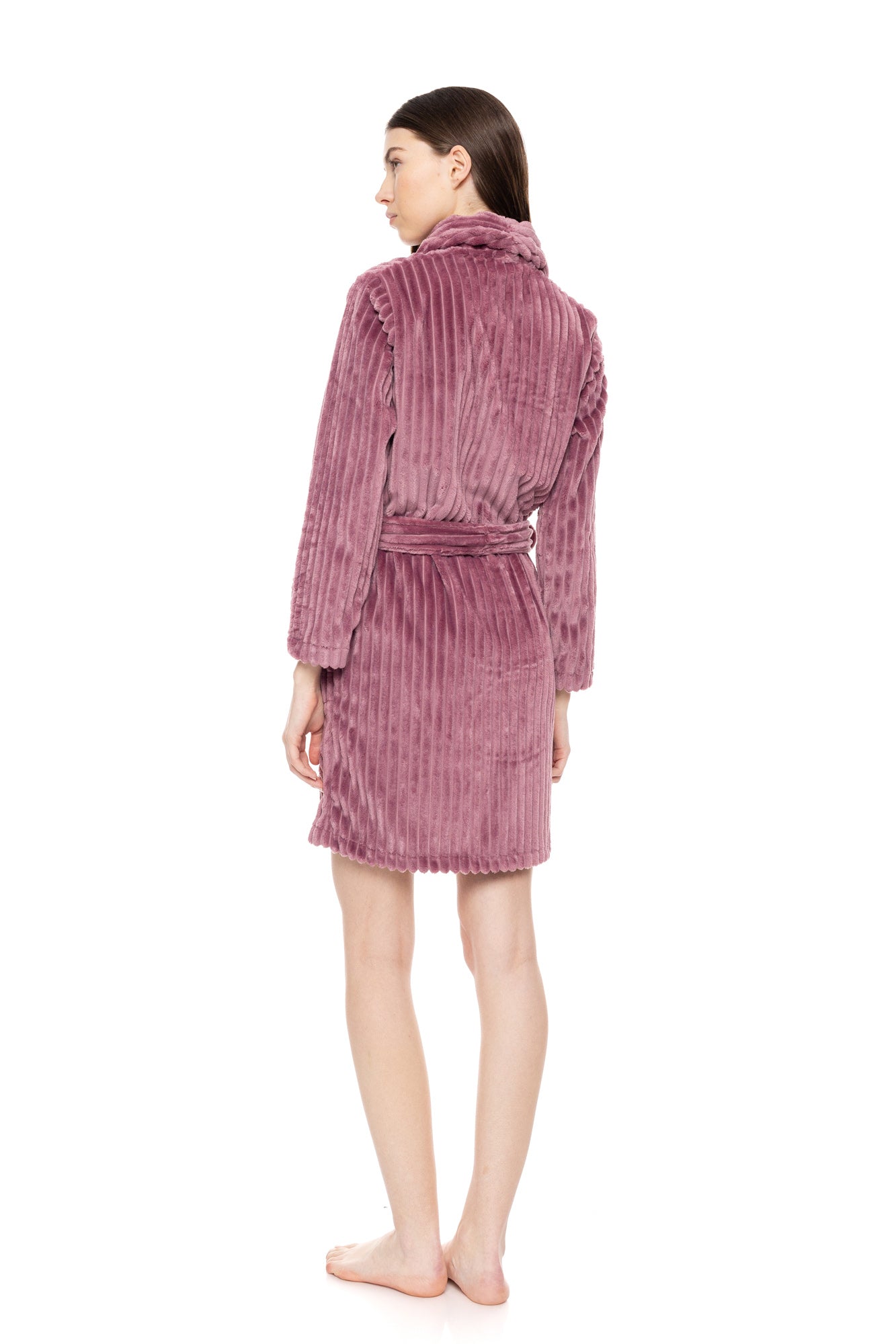 Pink Label - Fleece Stripe Robe