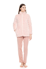 Pink Label - Fleece Robe with Zipper, Love