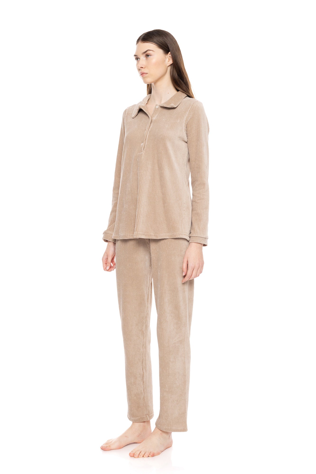 Pink Label - Velvet Stripe Pajamas