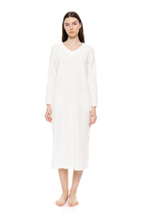 Pink Label - Long Velvet Stripe Nightgown