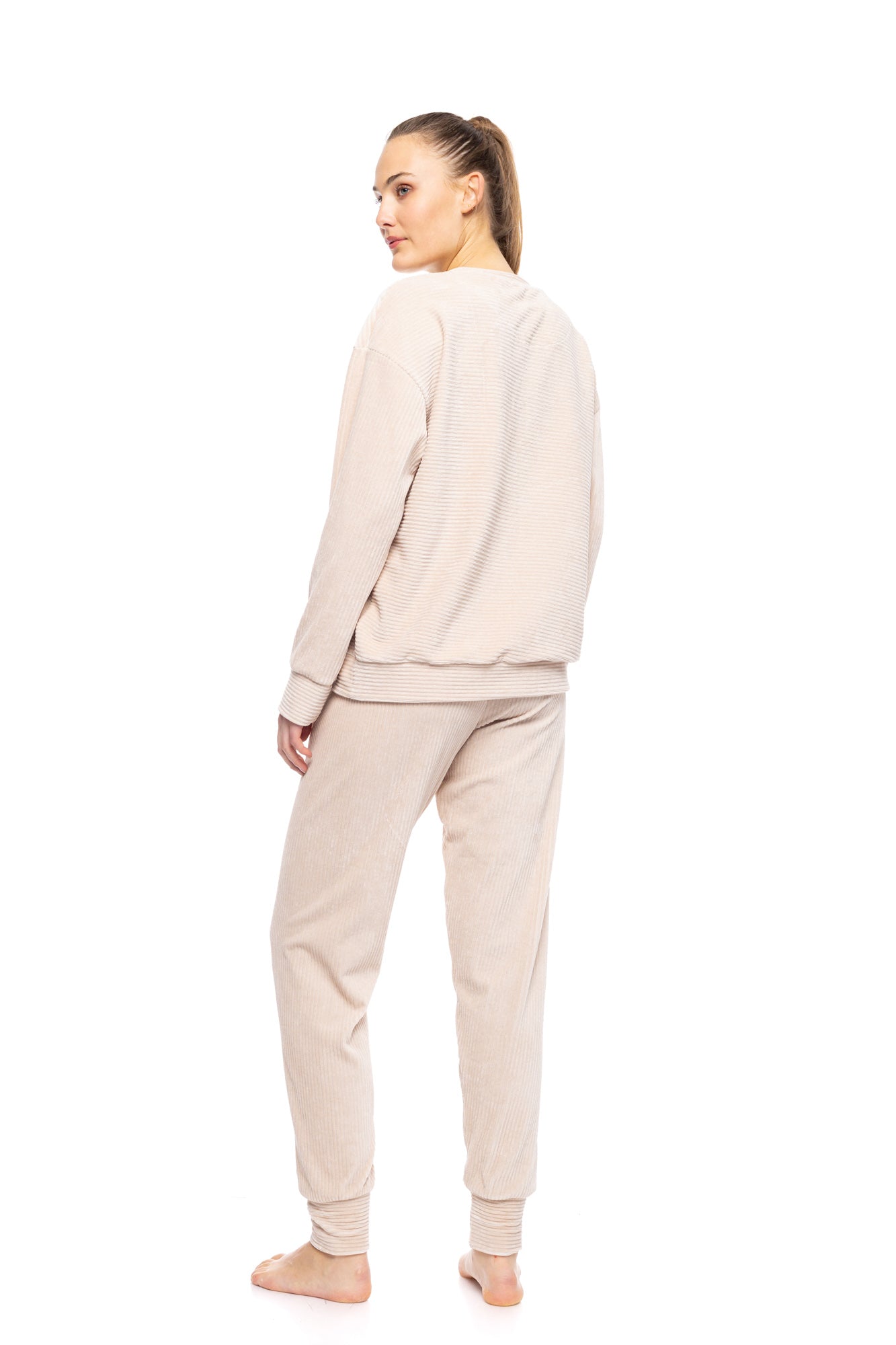 Pink Label - Velvet Stripe Pajamas