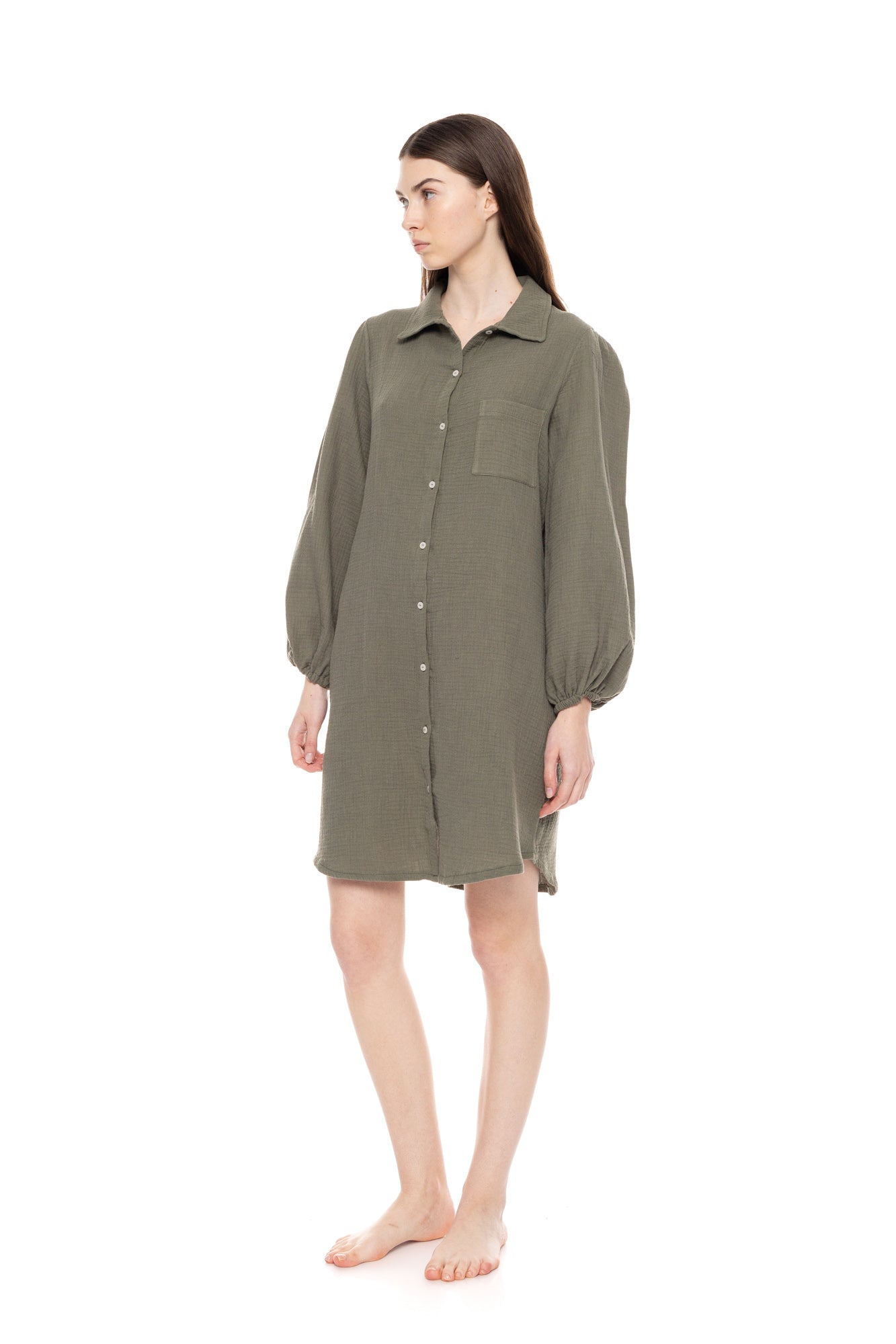 Pink Label - Nightgown Buttoned Elegant