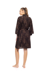 Pink Label - Leopard Kimono Robe