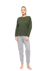 Pink Label - Pyjama Modern Flower Green