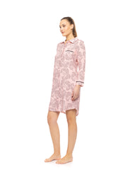 Pink Label - Nightgown Buttoned Rose Leopard