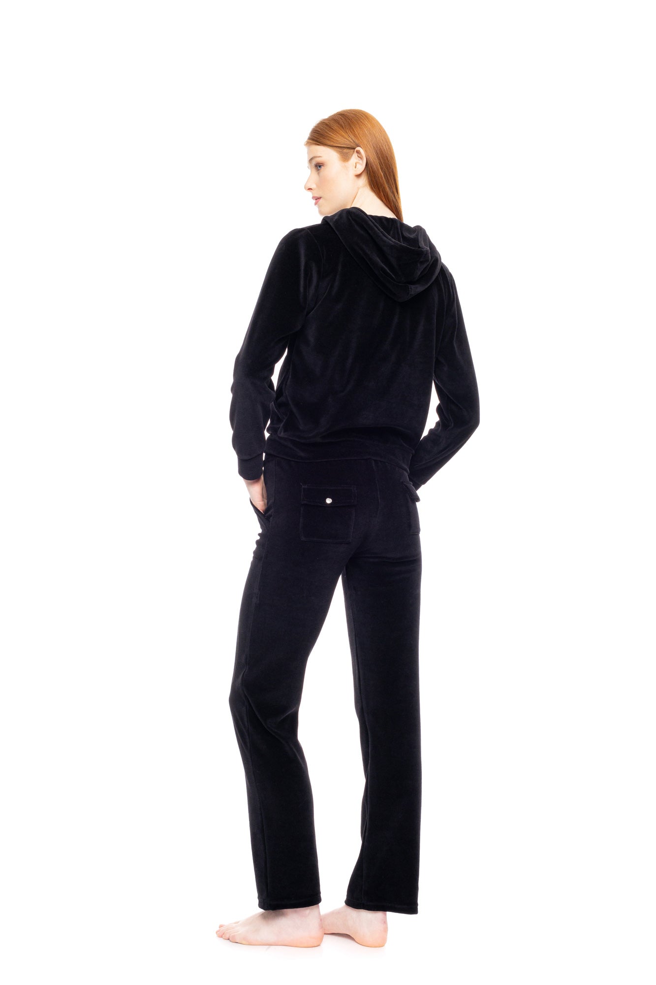 Pink Label - Velvet Tracksuit with Gold Detail