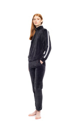 Pink Label - Velvet Tracksuit Off White Stripe