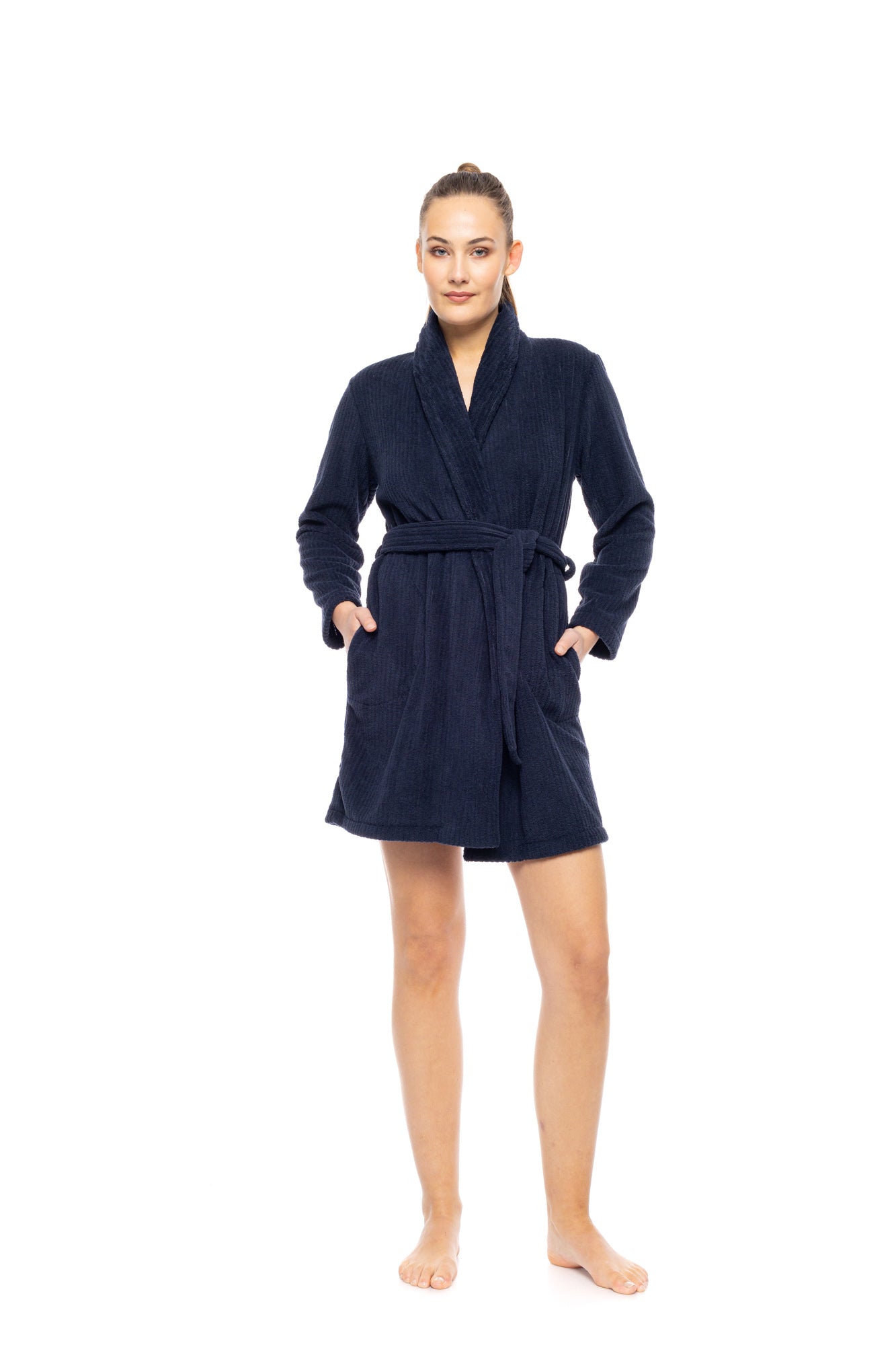 Pink Label - Robe Fleece Stripe
