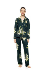 Pink Label - Emerald Floral Button-Up Pyjamas