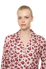 Pink Label - Buttoned Pyjama Wild Rose Leo