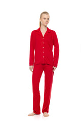 Pink Label - Button-Down Pajamas Raspberry
