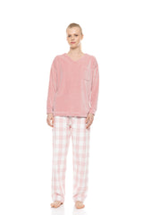 Pink Label - Pyjama Soft Pink Plaid
