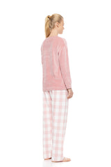 Pink Label - Pyjama Soft Pink Plaid