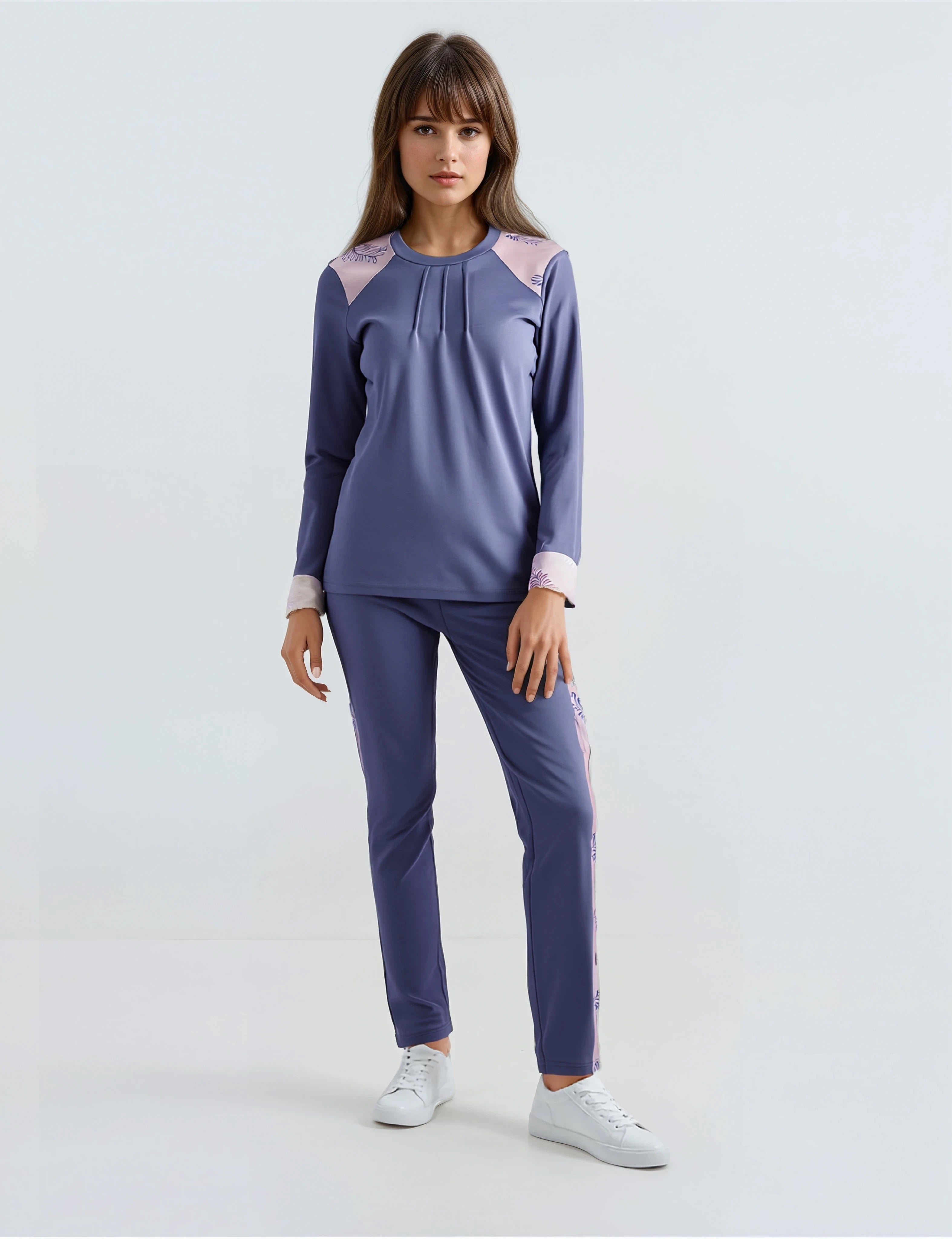 Pink Label - Purple Leaves Pyjama