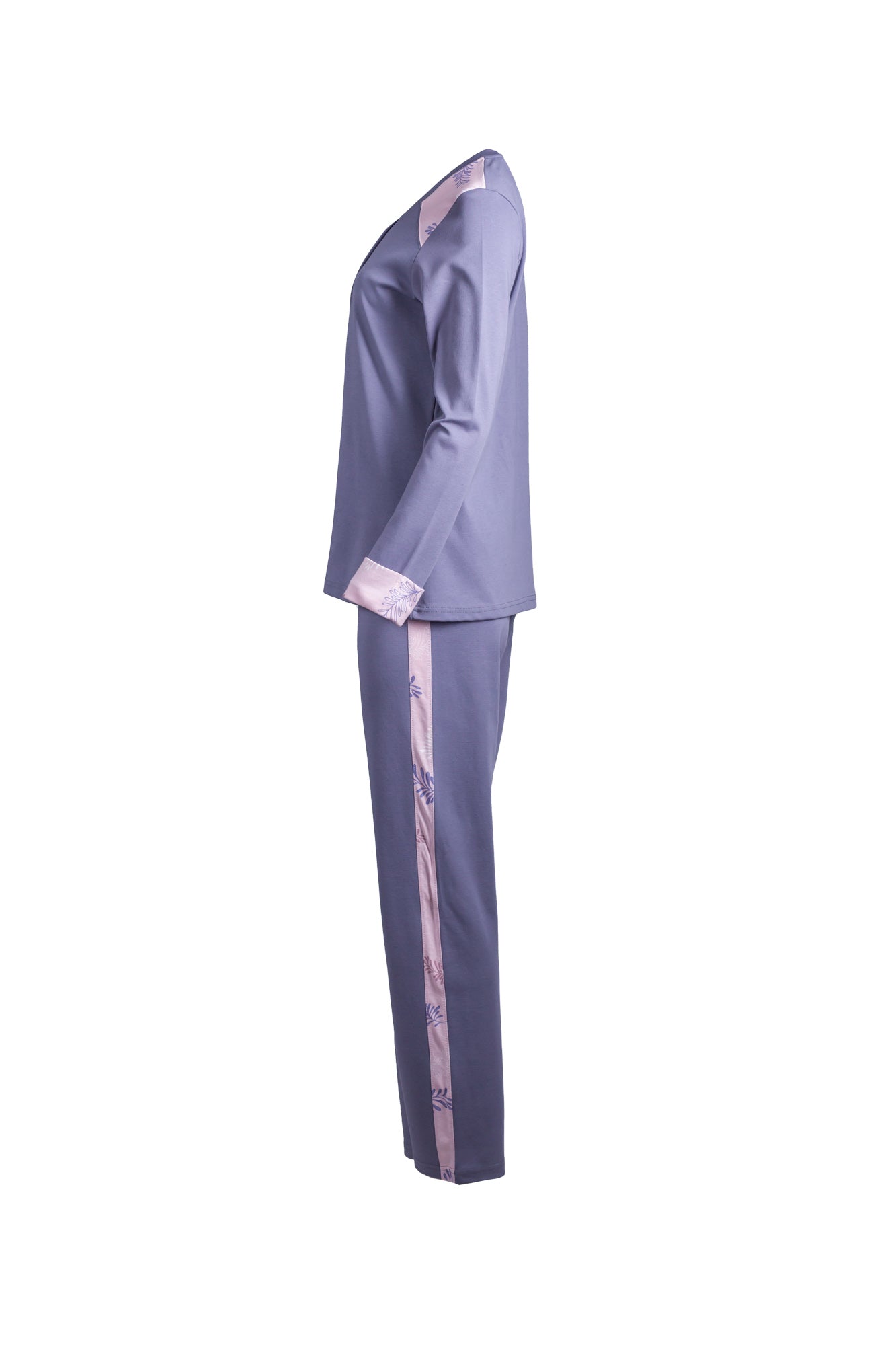 Pink Label - Purple Leaves Pyjama