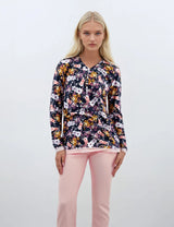 Pink Label - Black Floral Pajamas