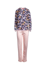 Pink Label - Black Floral Pajamas