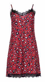 Pink Label - Nightgown 2Pcs Red Leopard