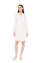 Pink Label - Solid Bamboo Buttoned Nightgown