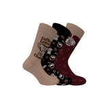 Walk - Coffee lovers patterned socks in soft cotton 3-pack