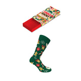 Walk - Christmas socks with a chocolate design in soft bamboo