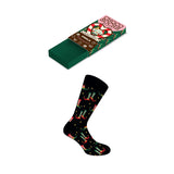 Walk - Christmas socks with a chocolate design made of soft bamboo