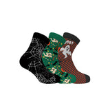 Walk - Children's soft bamboo socks with playful patterns 3-pack