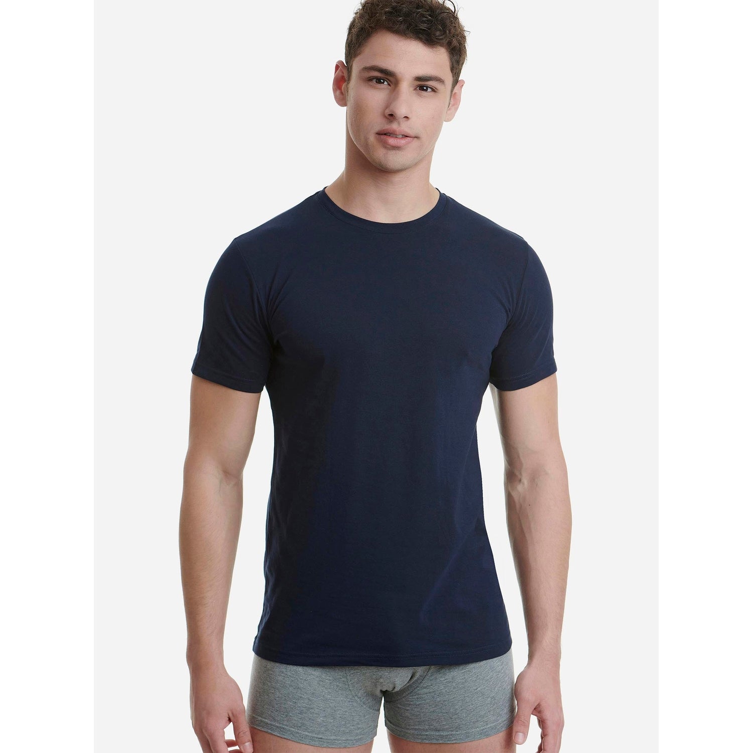 Walk - T-shirt με λαιμόκοψη από απαλό Cotton