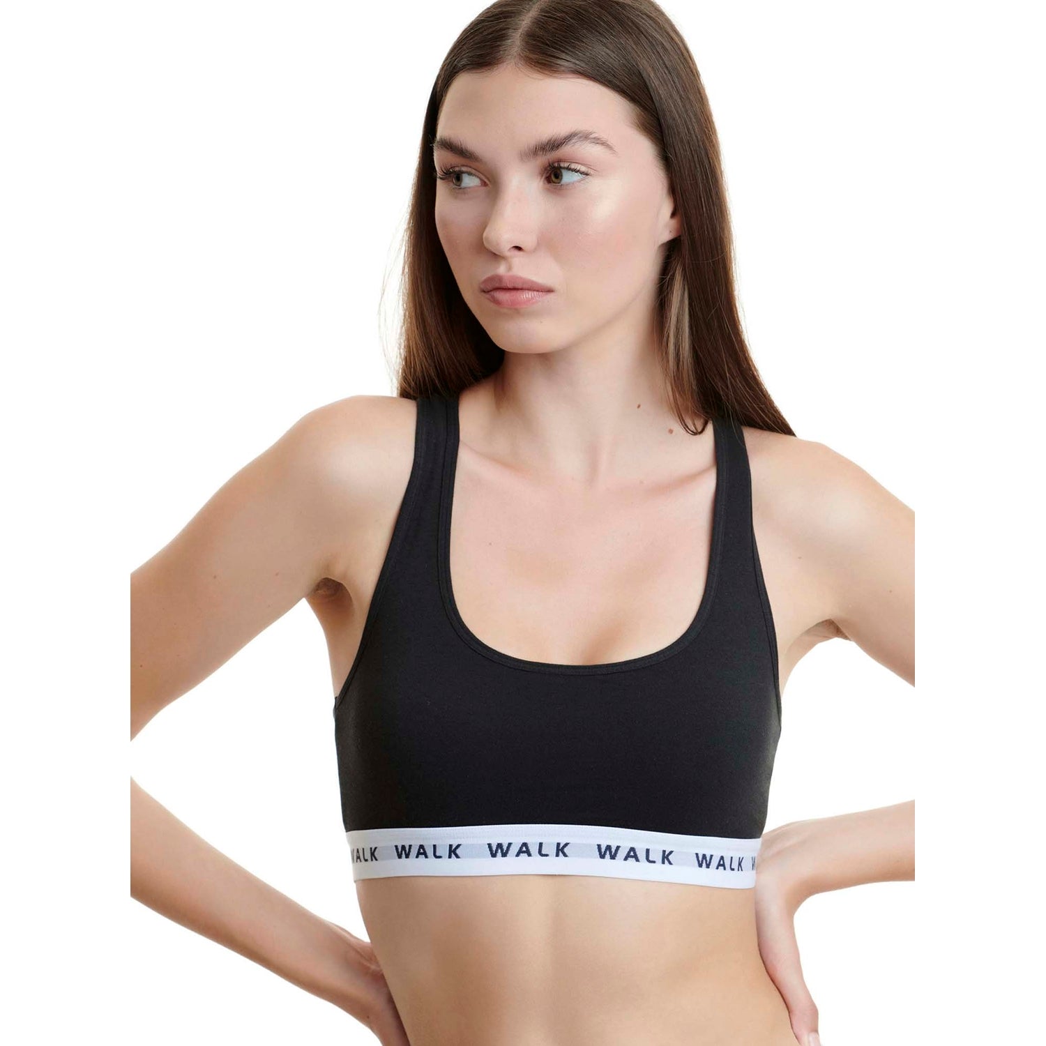 Walk - Soft cotton bralette with wide straps
