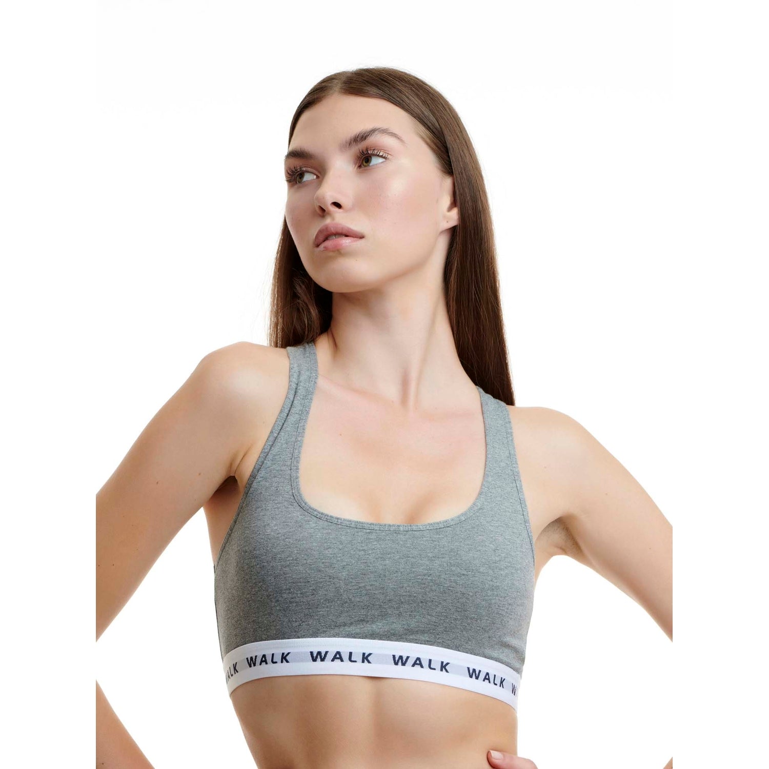 Walk - Soft cotton bralette with wide straps